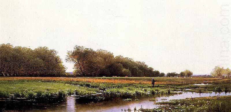 Alfred Thompson Bricher Hunter in the Meadows of Old Newburyport, Massachusetts china oil painting image